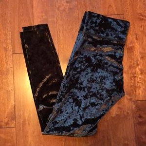 VS PINK Crushed Velvet Ultimate Leggings 💚